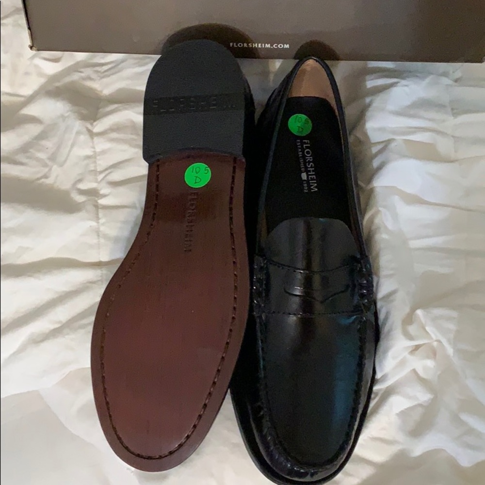 NIB Florsheim Blk Penny Loafer